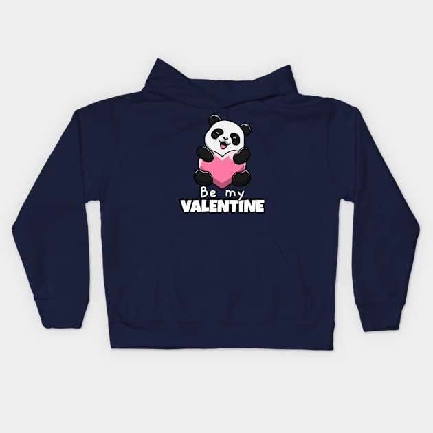 be my valentine Kids Hoodie by Meow Meow Cat